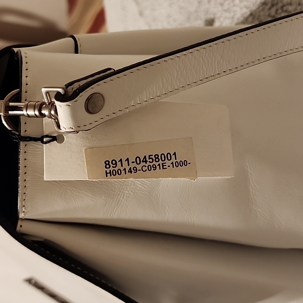 Proenza Schouler lg "Elliot" shoulder/satchel handbag, white leather 16"x7"x10" - Picture 11 of 11